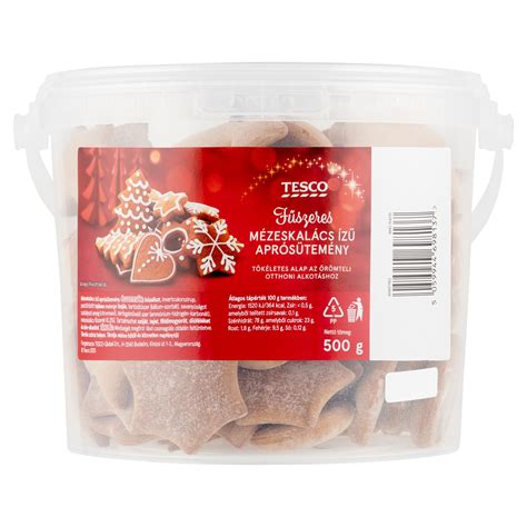 Tesco mézeskalács termékek