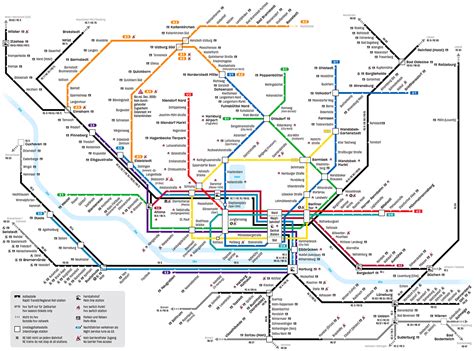 Hamburg S-Bahn és U-Bahn hálózat térképe