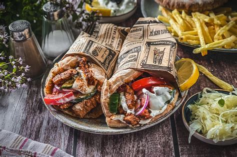 A gyros pita friss alapanyagokkal