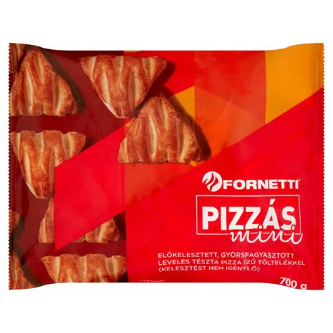 gyorsfagyasztott mini pizza tálalása