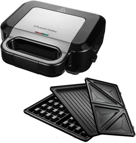 Russell Hobbs Creations 3 az 1-ben szendvicssütő és a három különböző sütőlap