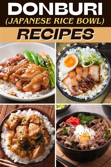 Donburi tálak kínálata