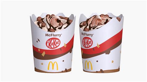 KitKat Ruby Chocolate McFlurry és málnás-fehér csokoládés pite illusztráció