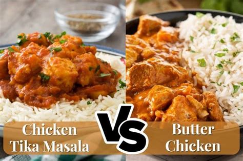 Összehasonlító diagram: Butter Chicken vs. Tikka Masala