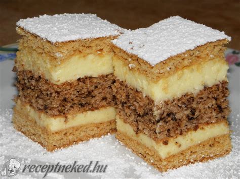 Francia krémes szelet
