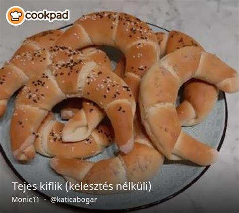 Különböző ízesítésű kelesztés nélküli kiflik