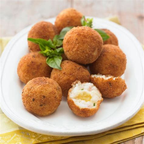 Mini arancini tálalva