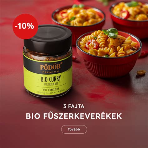 Bio fűszerek a polcon