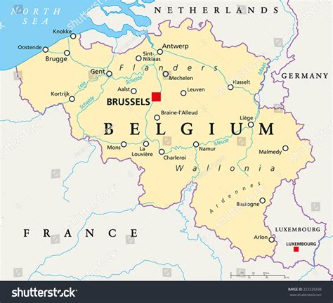 Belgium térképe