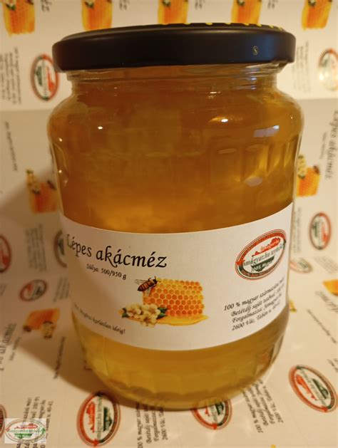 Akácméz üvegben
