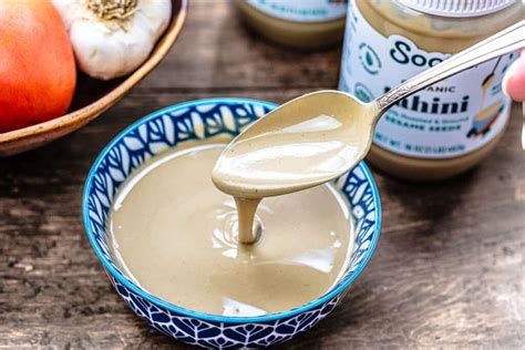 A tahini tápanyagtartalma infografika
