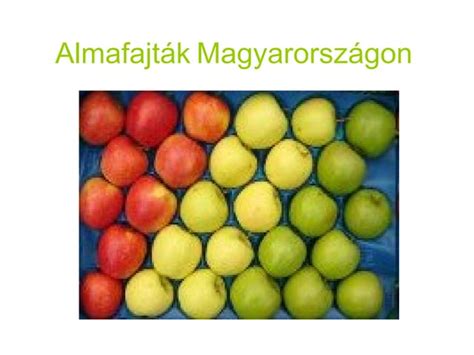 Almafajták és jellemzőik