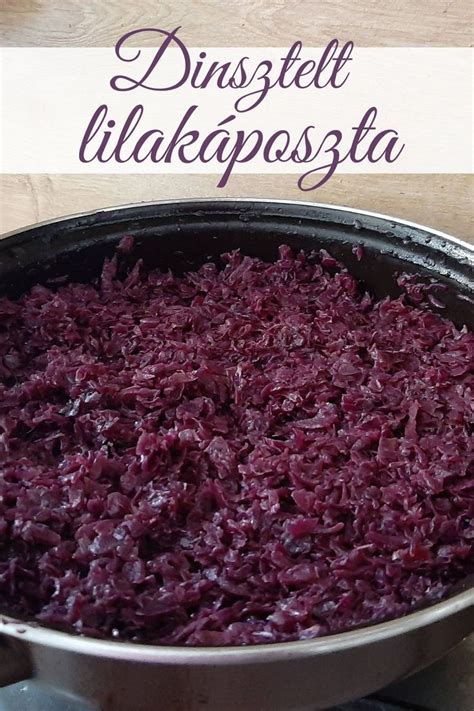 Dinsztelt lilakáposzta