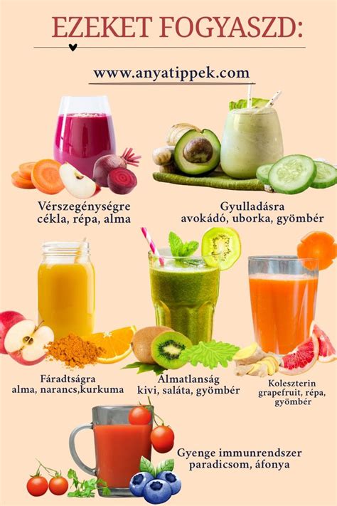 Turmixok különböző gyümölcsökkel