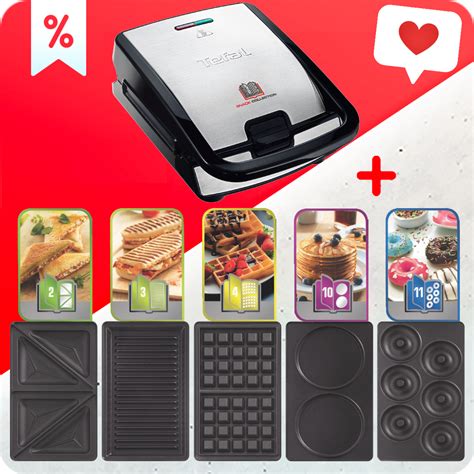 Tefal Snack Collection készülék cserélhető sütőlapokkal