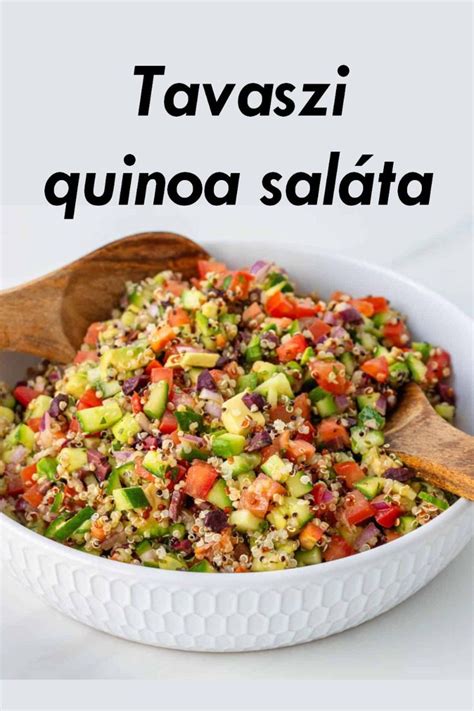 Hozzávalók a tavaszi quinoa salátához