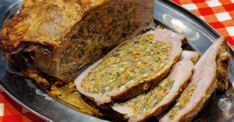 Töltött dagadó tepsiben