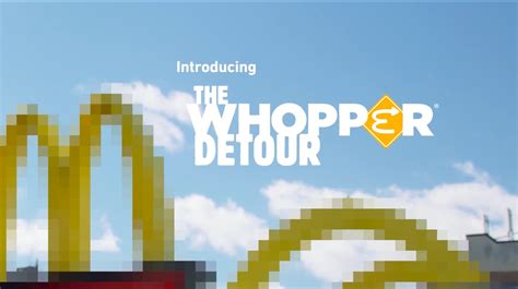 Whopper Detour kampány illusztráció