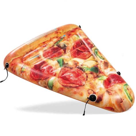 pizzaszelet matrac a medencében