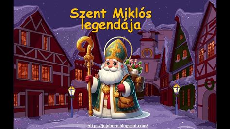 Szent Miklós és gyerekek speciális spéculoos nyomófa mintával