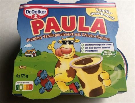Paula puding csomagolás