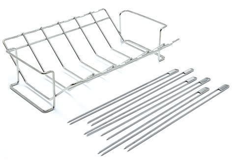 grill rácskosár saslikkal