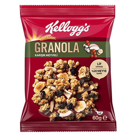 Granola alapanyagok tálban