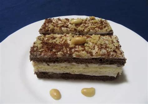Mogyorós csokoládétorta szelet