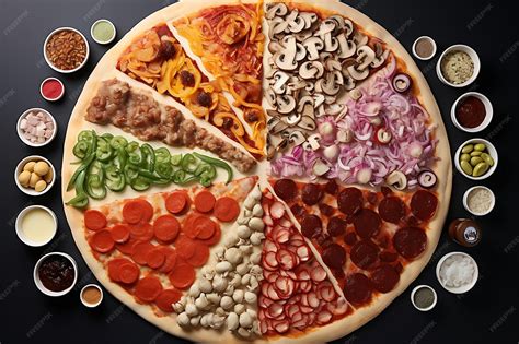 Various pizza toppings