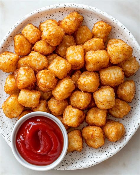 tater tots tálalva