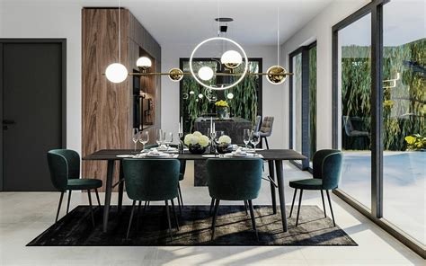 Az apartman belső tere: nappali és étkező