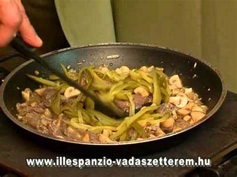 Vékonyra szeletelt bélszín csíkok