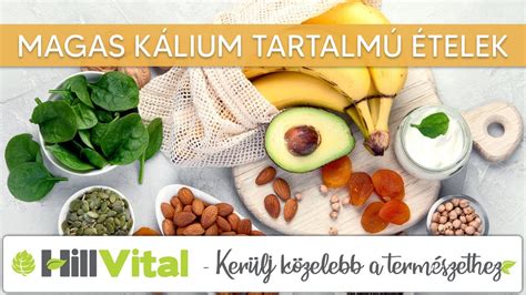 káliumot tartalmazó ételek