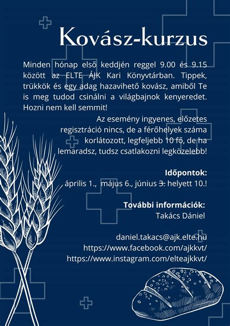 Online kurzus a kovász neveléséről