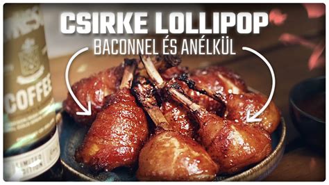 Csirkecomb nyalóka grillen