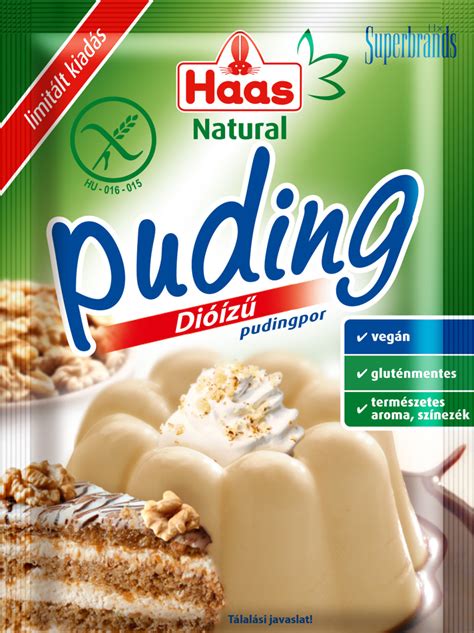 A két különböző ízű puding táplálkozási címkéje