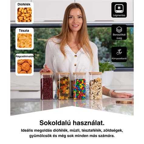 Légmentesen záródó fűszertartók