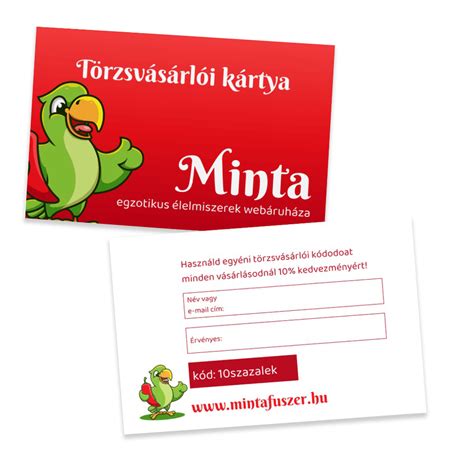 Szamos törzsvásárlói kártya