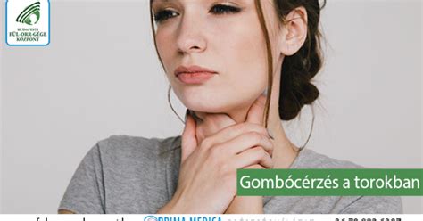Torokban érzett gombócérzés. Illusztráció