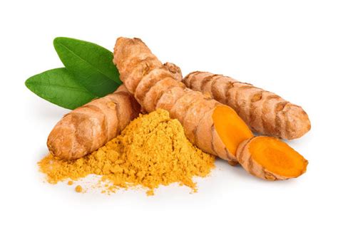 Kurkuma gyökér és őrölt kurkuma por