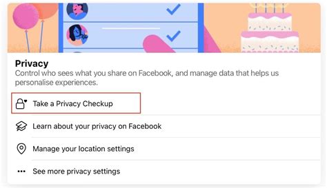 A Facebook adatvédelmi beállításainak vizuális ábrázolása