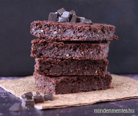 Vegán és gluténmentes brownie