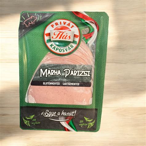 marha párizsi szeletek tálalva
