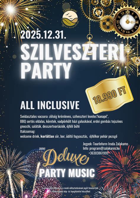 Szilveszteri party hangulat