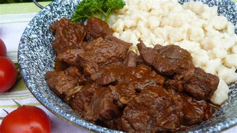 vörösboros marha és knédli
