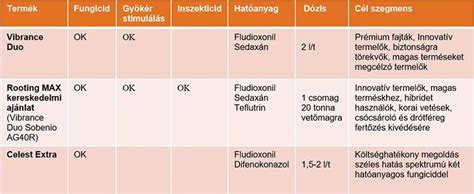 A szakmai képzések összefoglaló táblázata