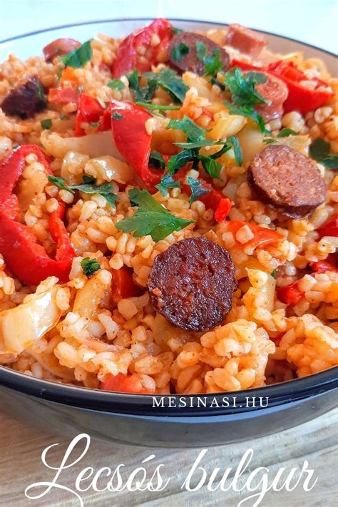 Különböző bulgur ételek