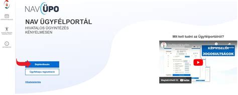 NAV Ügyfélportál képernyőképe