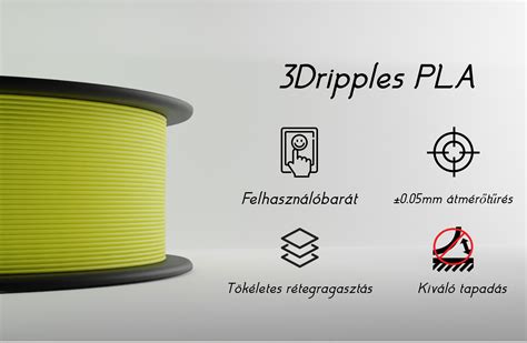 Grafikon a PLA filament nyomtatási hőmérsékletének és sebességének összefüggéséről