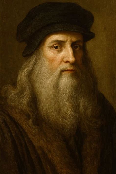 Leonardo da Vinci vöröskréta-rajz önarcképe